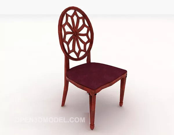 European Redwood Home Chair 3d model European Redwood Home Chair 3d model