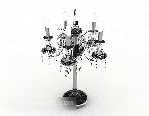 Candlestick Round Stand 3d model