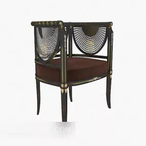 European Luxury Retro Chair 3d model