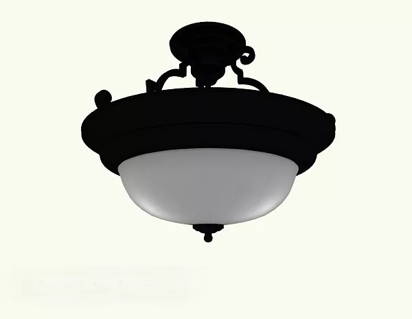 Ceiling Lamp Antique Wire Hanger 3d model