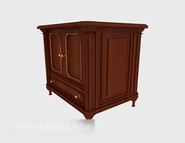European Retro File Storage Cabinet 3d model European Retro File Storage Cabinet 3d model