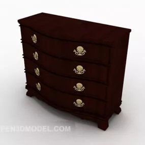 European Retro Home Chest 3d model