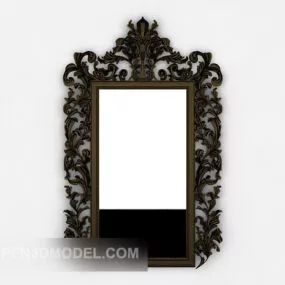 European Retro Home Mirror 3d model