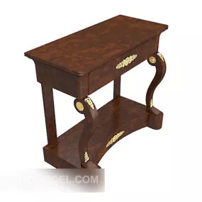 European Retro Home Side Table 3d model