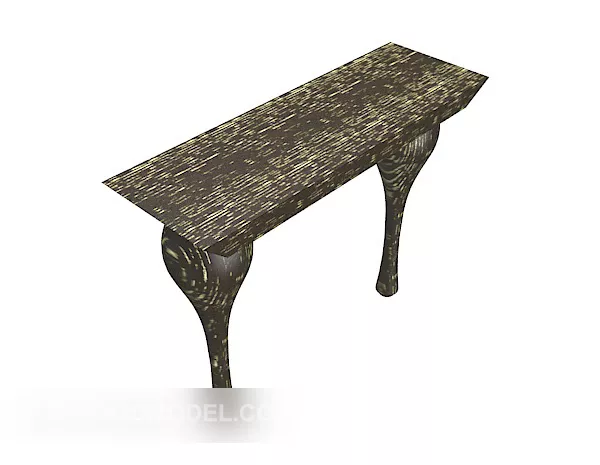 Chinese Wood Stool Chair 3d model