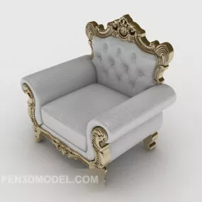 European Retro Retro Single Sofa 3d model