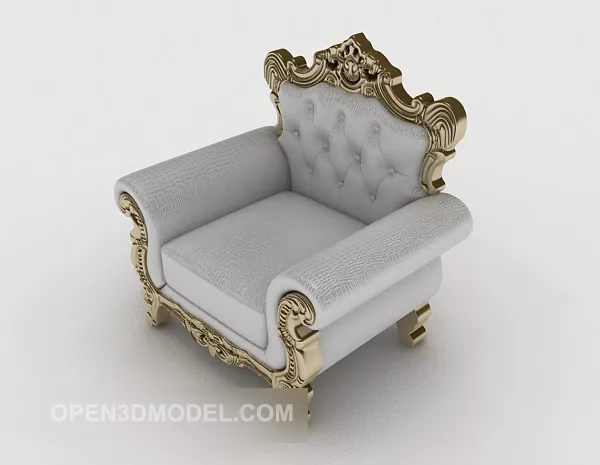 European Retro Retro Single Sofa 3d model European Retro Retro Single Sofa 3d model