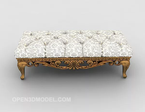 European Luxury Retro Stool 3d model European Luxury Retro Stool 3d model