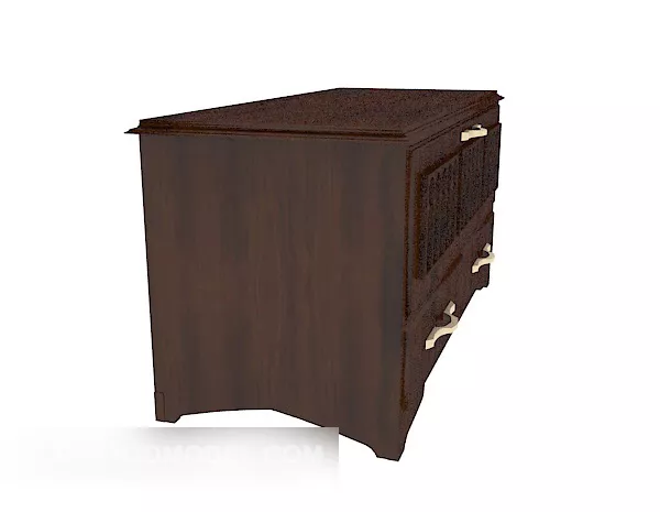 European Retro Storage Cabinet 3d model European Retro Storage Cabinet 3d model