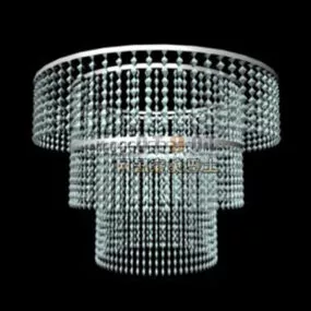 European Round Chandelier Diamond 3d model