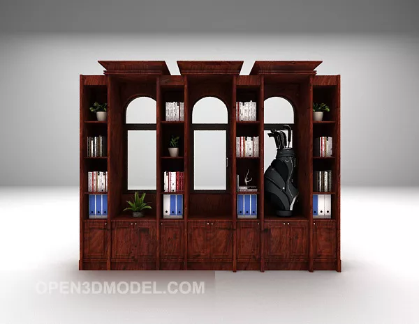 Glass Showcase Shelf 3d model