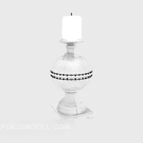 European Simple Candlestick Lamp 3d model