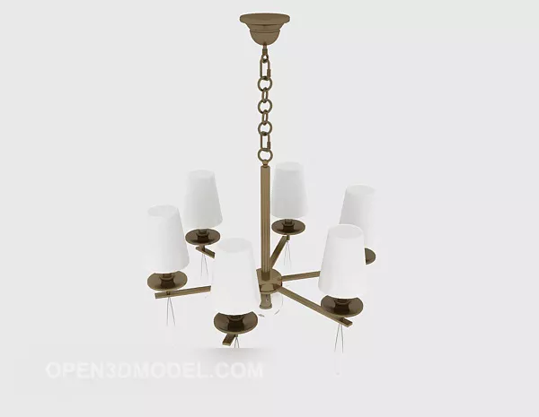 European Generous Chandelier Design 3d model European Generous Chandelier Design 3d model