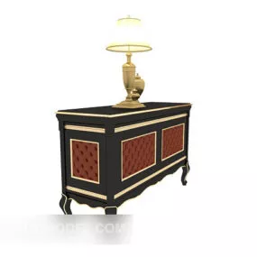 European Vintage Simple Generous Side Cabinet 3d model