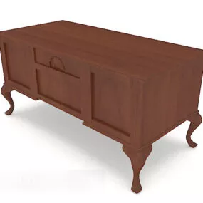 European Simple Side Cabinet Antique 3d model
