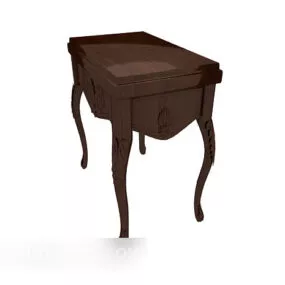 European Simple Side Table 3d model