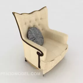 European Simple Single Sofa 3d model