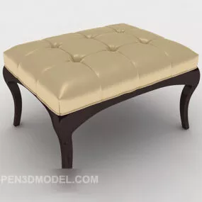 European Simple Sofa Stool 3d model