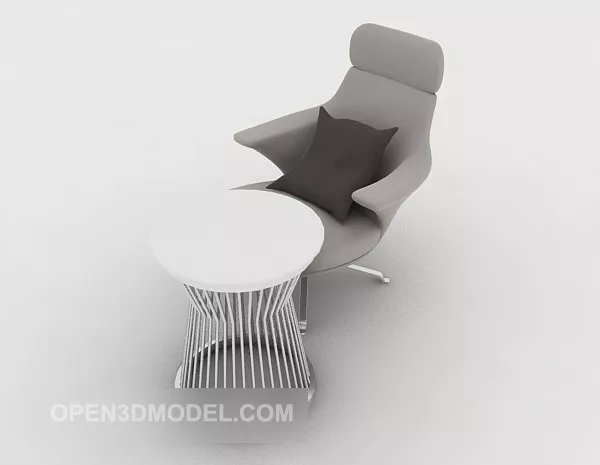 European Simple Sofa Table And Chair 3d model European Simple Sofa Table And Chair 3d model