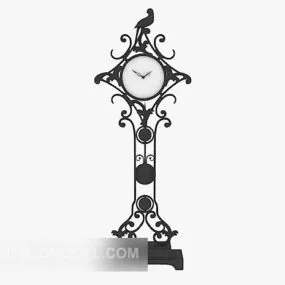 European Simple Wall Clock Furniture 3d model
