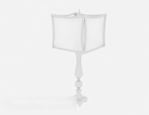 European Simple White Table Lamp 3d model European Simple White Table Lamp 3d model