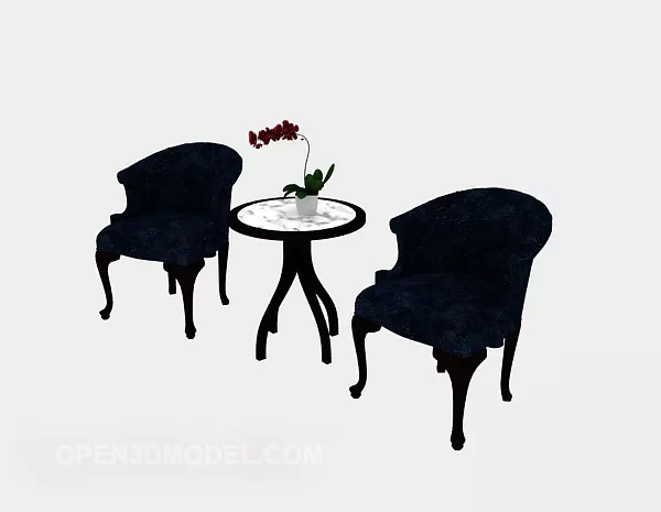 European Single Lounge Chair 3d model European Single Lounge Chair 3d model