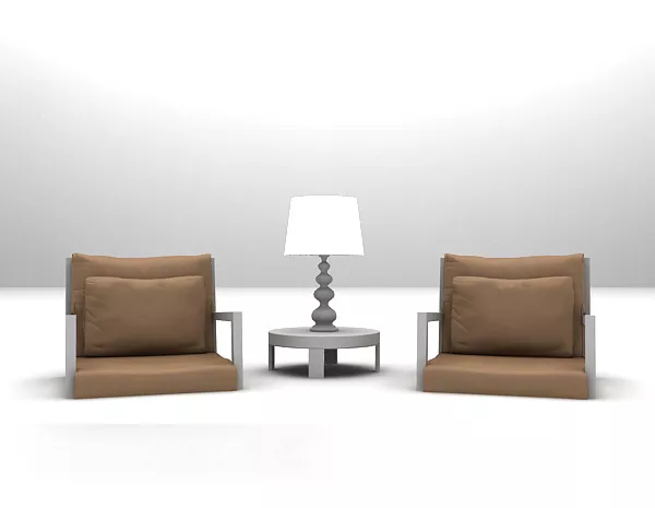 European Single Sofa Furniture 3d model European Single Sofa Furniture 3d model