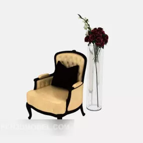 European Sofa Chair 3d model