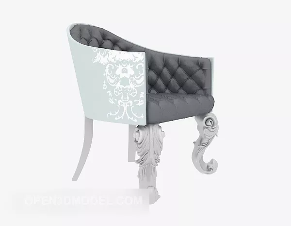 Curved Wave Lounge Chair 3d model
