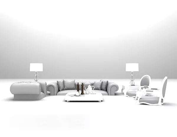 European Furniture Soft Sofa 3d model European Furniture Soft Sofa 3d model