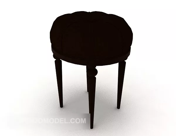 European Soft Stool 3d model European Soft Stool 3d model