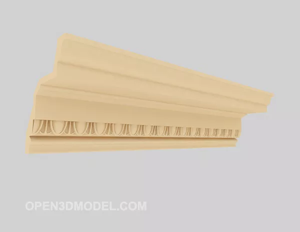 European Solid Wood Component 3d model European Solid Wood Component 3d model