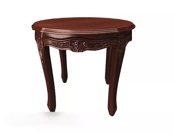 European Solid Wood Stool 3d model European Solid Wood Stool 3d model