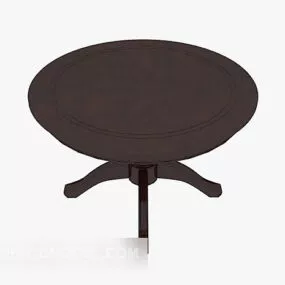 European Solid Wood Table Coffee Table 3d model
