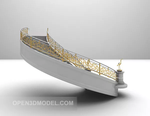 European Staircase Design 3d model European Staircase Design 3d model