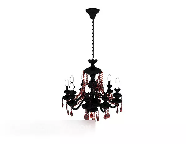 European Streamlined Process Chandelier 3d model European Streamlined Process Chandelier 3d model