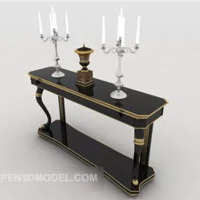 European Style Phnom Penh Side Cabinet 3d model