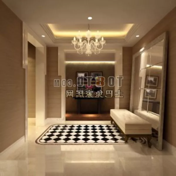 European Style Lobby Interior 3d model European Style Lobby Interior 3d model