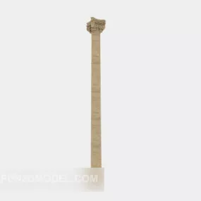 European Style Ancient Column 3d model
