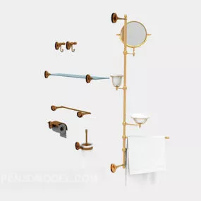 European Beautiful Bathroom Small Piece 3d model