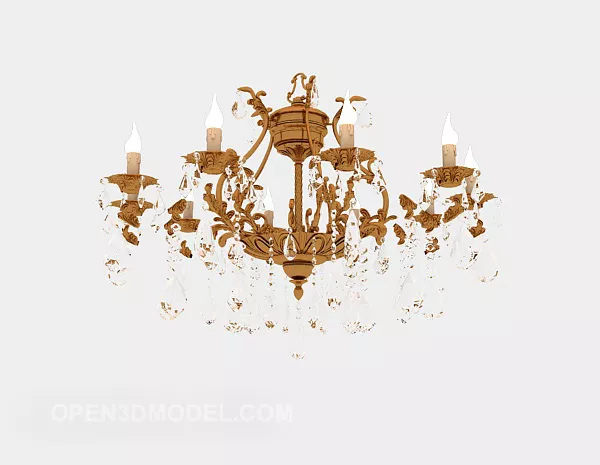 European Style Boutique Chandelier 3d model European Style Boutique Chandelier 3d model