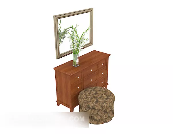 Black Locker Drawers 3d model