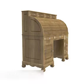 European Style Brown Locker 3d model