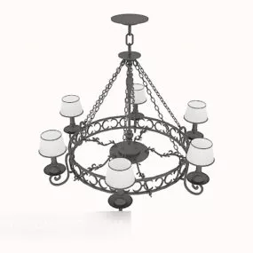 European Style Classical Chandelier 3d model