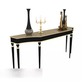 European Vintage Style Classical Side Table 3d model