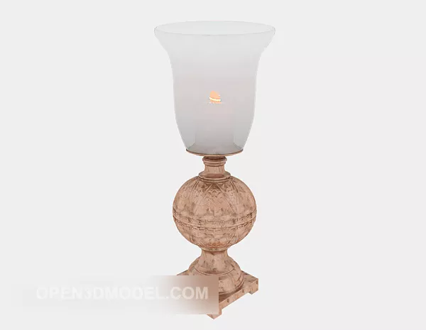European Style Classical Table Lamp 3d model European Style Classical Table Lamp 3d model