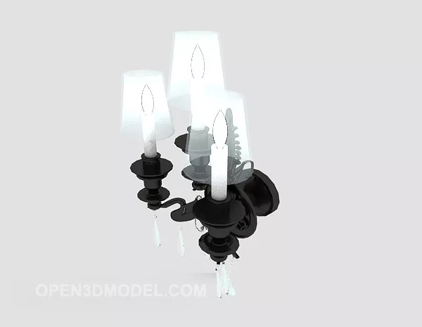 European Style Classical Wall Lamp Design 3d model European Style Classical Wall Lamp Design 3d model