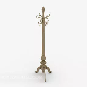 European Style Coat Rack 3d model