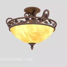 European Style Craft Chandelier 3d model