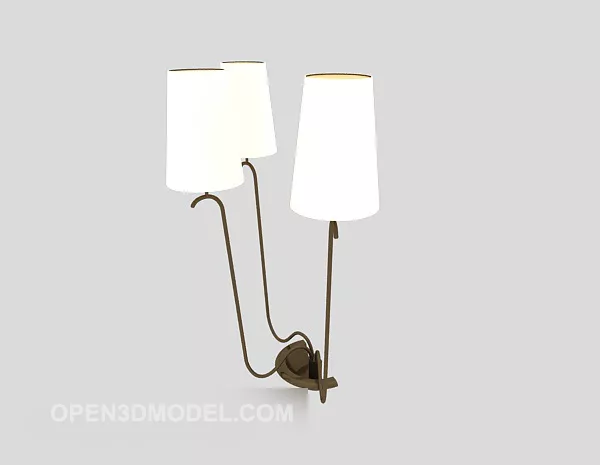 European Style Craft Wall Lamp 3d model European Style Craft Wall Lamp 3d model